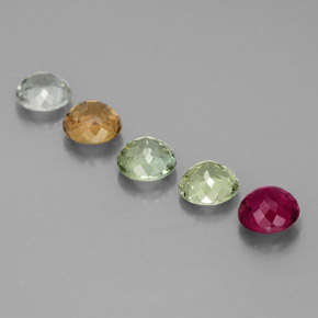 Achetez naturel ct multicolore tourmaline gems, coupe roude, en provenance mozambique chez gemselect. en stock, livraison internationale!
