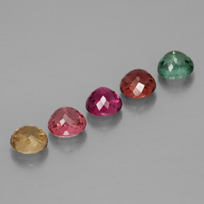 Achetez naturel ct multicolore tourmaline gems, coupe roude, en provenance mozambique chez gemselect. en stock, livraison internationale!