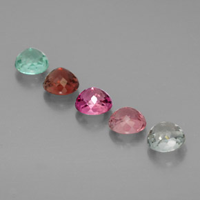 Achetez naturel ct multicolore tourmaline gems, coupe roude, en provenance mozambique chez gemselect. en stock, livraison internationale!