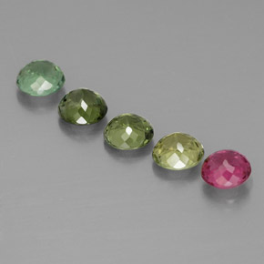 Achetez naturel ct multicolore tourmaline gems, coupe roude, en provenance mozambique chez gemselect. en stock, livraison internationale!