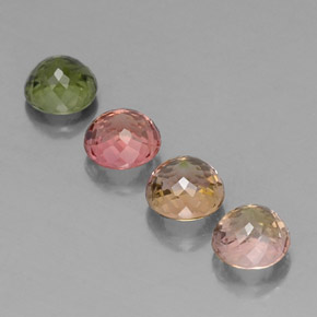 Achetez naturel ct multicolore tourmaline gems, coupe roude, en provenance mozambique chez gemselect. en stock, livraison internationale!
