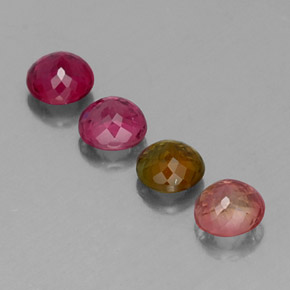 Achetez naturel ct multicolore tourmaline gems, coupe roude, en provenance mozambique chez gemselect. en stock, livraison internationale!