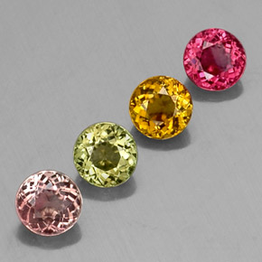 Achetez naturel ct multicolore tourmaline gems, coupe roude, en provenance mozambique chez gemselect. en stock, livraison internationale!