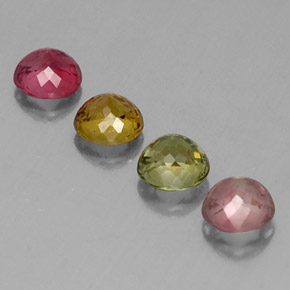Achetez naturel ct multicolore tourmaline gems, coupe roude, en provenance mozambique chez gemselect. en stock, livraison internationale!