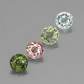 Achetez naturel ct multicolore tourmaline gems, coupe roude, en provenance mozambique chez gemselect. en stock, livraison internationale!