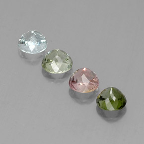 Achetez naturel ct multicolore tourmaline gems, coupe roude, en provenance mozambique chez gemselect. en stock, livraison internationale!