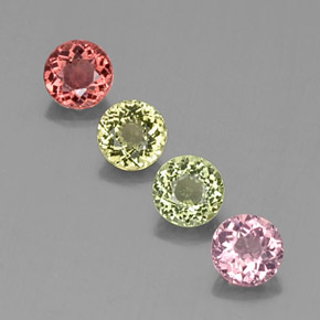 Achetez naturel ct multicolore tourmaline gems, coupe roude, en provenance mozambique chez gemselect. en stock, livraison internationale!
