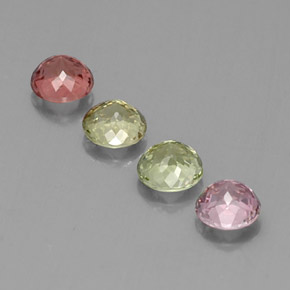 Achetez naturel ct multicolore tourmaline gems, coupe roude, en provenance mozambique chez gemselect. en stock, livraison internationale!
