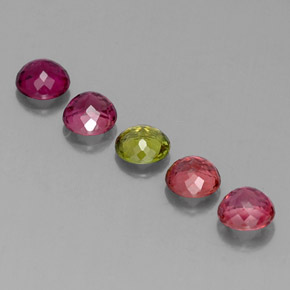 Achetez naturel ct multicolore tourmaline gems, coupe roude, en provenance mozambique chez gemselect. en stock, livraison internationale!