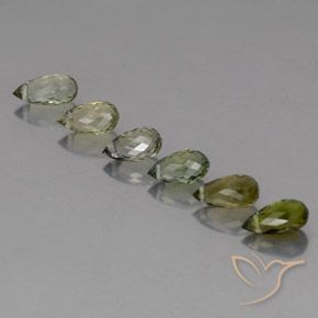 Shop natural 3.37ct Vert moyen Tourmaline gems, Briolette, from Mozambique at GemSelect. In stock, global shipping!