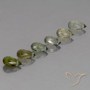 Shop natural 3.37ct Vert moyen Tourmaline gems, Briolette, from Mozambique at GemSelect. In stock, global shipping!