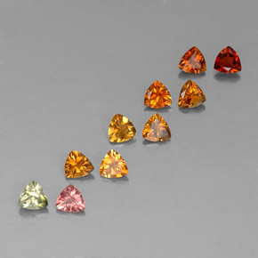 Achetez naturel ct multicolore tourmaline gems, trillion, en provenance mozambique chez gemselect. en stock, livraison internationale!