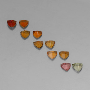Achetez naturel ct multicolore tourmaline gems, trillion, en provenance mozambique chez gemselect. en stock, livraison internationale!