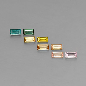 Achetez naturel ct multicolore tourmaline gems, baguette, en provenance mozambique chez gemselect. en stock, livraison internationale!