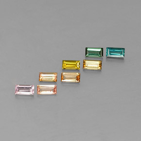 Achetez naturel ct multicolore tourmaline gems, baguette, en provenance mozambique chez gemselect. en stock, livraison internationale!