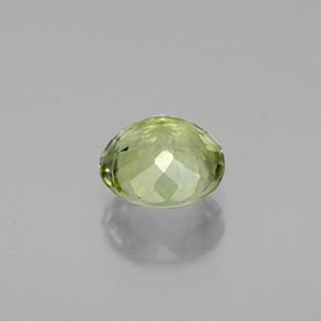 Tourmaline vert naturelle coupe roude, 1,02 ct, VS