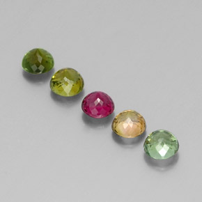 Achetez naturel ct multicolore tourmaline gems, coupe roude, en provenance mozambique chez gemselect. en stock, livraison internationale!