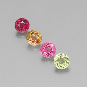 Achetez naturel ct multicolore tourmaline gems, coupe roude, en provenance mozambique chez gemselect. en stock, livraison internationale!
