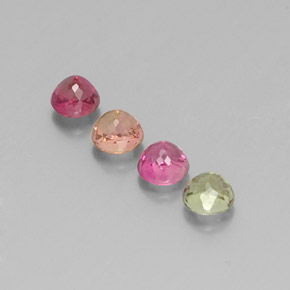 Achetez naturel ct multicolore tourmaline gems, coupe roude, en provenance mozambique chez gemselect. en stock, livraison internationale!