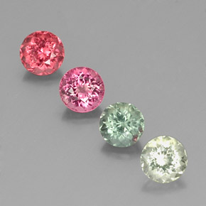Achetez naturel ct multicolore tourmaline gems, coupe roude, en provenance mozambique chez gemselect. en stock, livraison internationale!