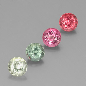 Achetez naturel ct multicolore tourmaline gems, coupe roude, en provenance mozambique chez gemselect. en stock, livraison internationale!