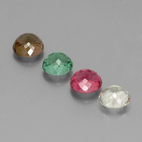 Achetez naturel ct multicolore tourmaline gems, coupe roude, en provenance mozambique chez gemselect. en stock, livraison internationale!