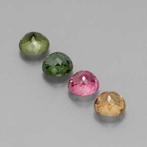Achetez naturel ct multicolore tourmaline gems, coupe roude, en provenance mozambique chez gemselect. en stock, livraison internationale!