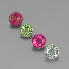 Achetez naturel ct multicolore tourmaline gems, coupe roude, en provenance mozambique chez gemselect. en stock, livraison internationale!