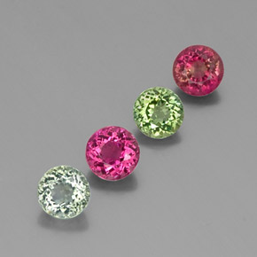 Achetez naturel ct multicolore tourmaline gems, coupe roude, en provenance mozambique chez gemselect. en stock, livraison internationale!