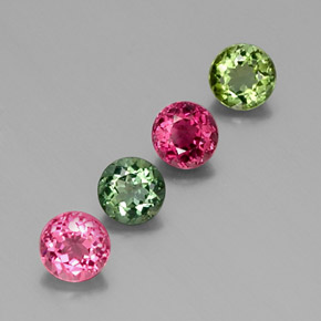 Achetez naturel ct multicolore tourmaline gems, coupe roude, en provenance mozambique chez gemselect. en stock, livraison internationale!