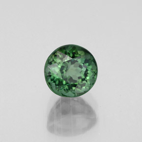 Tourmaline vert naturelle coupe roude, 1,05 ct, VVS-VS