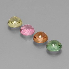 Achetez naturel ct multicolore tourmaline gems, coupe roude, en provenance mozambique chez gemselect. en stock, livraison internationale!