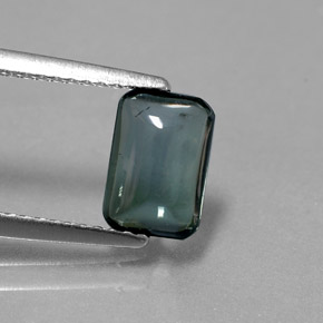 Tourmaline gris naturelle transparent, 1,37 ct, transparent / translucide