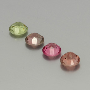 Achetez naturel ct multicolore tourmaline gems, coupe roude, en provenance mozambique chez gemselect. en stock, livraison internationale!