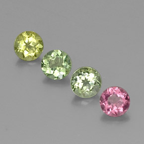Achetez naturel ct multicolore tourmaline gems, coupe roude, en provenance mozambique chez gemselect. en stock, livraison internationale!