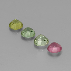 Achetez naturel ct multicolore tourmaline gems, coupe roude, en provenance mozambique chez gemselect. en stock, livraison internationale!