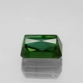 Tourmaline vert naturelle taille émeraude, 2,47 ct, VVS