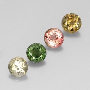 Achetez naturel ct multicolore tourmaline gems, coupe roude, en provenance mozambique chez gemselect. en stock, livraison internationale!