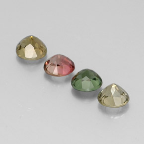 Achetez naturel ct multicolore tourmaline gems, coupe roude, en provenance mozambique chez gemselect. en stock, livraison internationale!