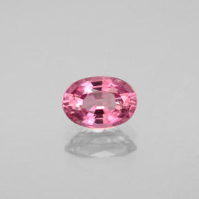Tourmaline rose naturelle coupe ovale, 0,91 ct, VS-SI
