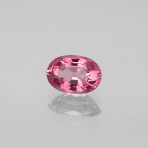 Tourmaline rose naturelle coupe ovale, 0,91 ct, VS-SI