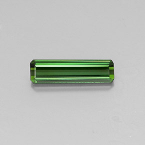 Tourmaline Vert terreux naturelle Taille émeraude, 1.16 ct, VVS-VS