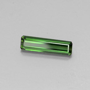 Tourmaline Vert terreux naturelle Taille émeraude, 1.16 ct, VVS-VS