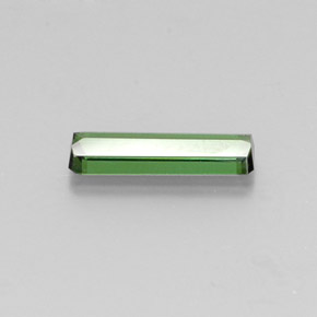 Tourmaline vert naturelle taille émeraude, 1,27 ct, VVS-VS