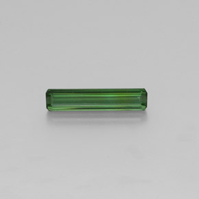Tourmaline vert naturelle taille émeraude, 1,74 ct, VS