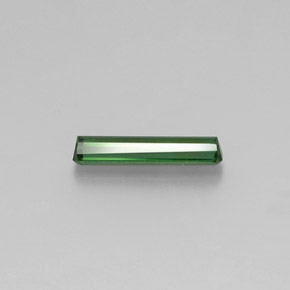 Tourmaline vert naturelle taille émeraude, 1,74 ct, VS