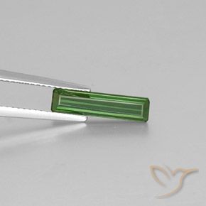 1.36ct Naturel Vert moyen Tourmaline, Taille émeraude, VVS-VS