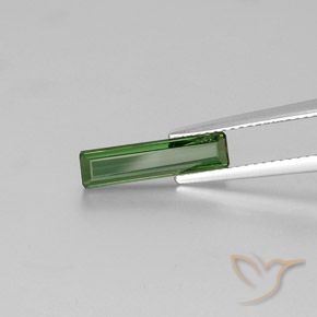 Tourmaline Vert moyen naturelle Octogone / coupe Émeraude, 1.36 ct, VVS-VS