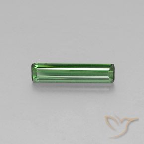 Tourmaline vert naturelle taille émeraude, 1,69 ct, VVS-VS