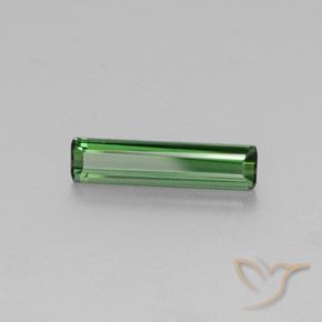 Tourmaline vert naturelle taille émeraude, 1,69 ct, VVS-VS